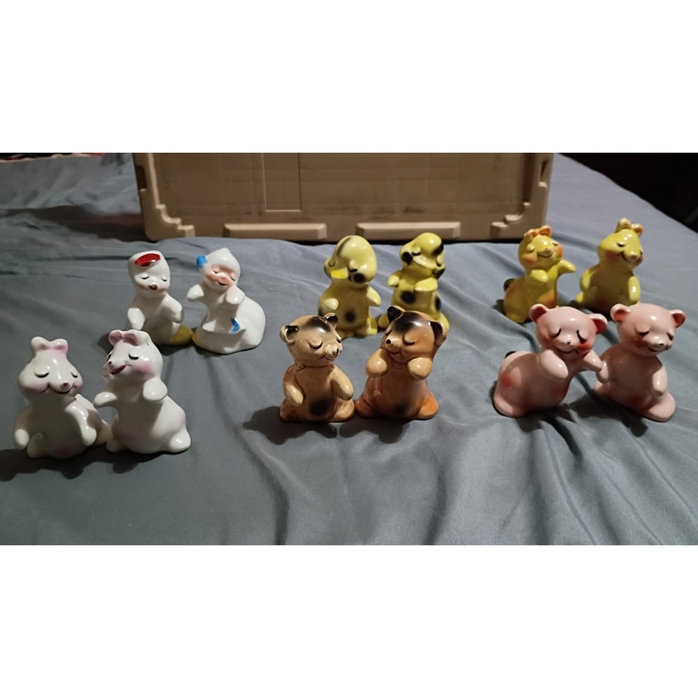 Vintage‎ Van Tellingen Huggers Salt and Pepper Shakers